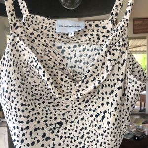 Gorgeous black cream mid length 💯 silk